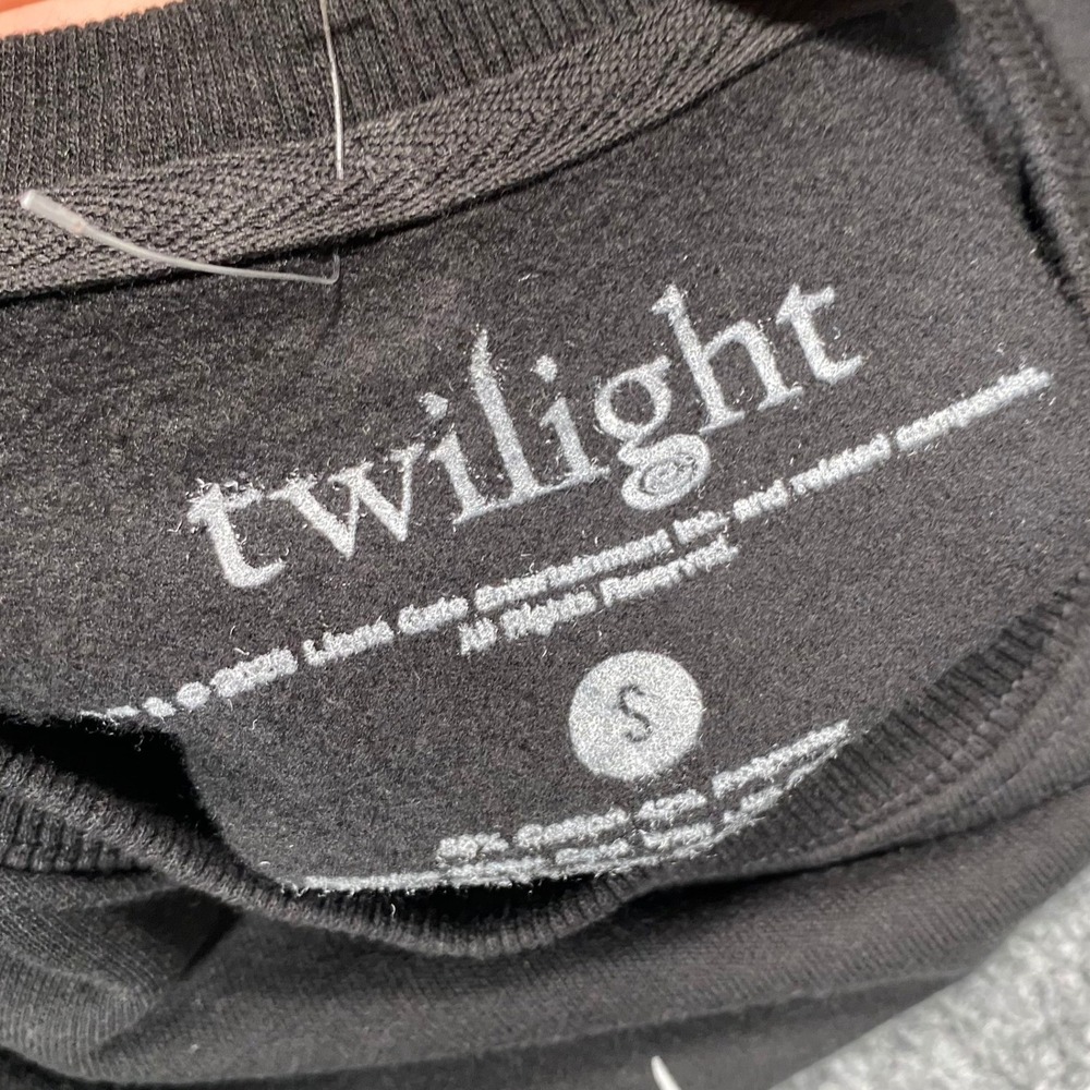 Twilight Saga Death Metal Logo Graphic Crewneck Sweatshirt Black Small Lionsgate - Picture 5 of 6